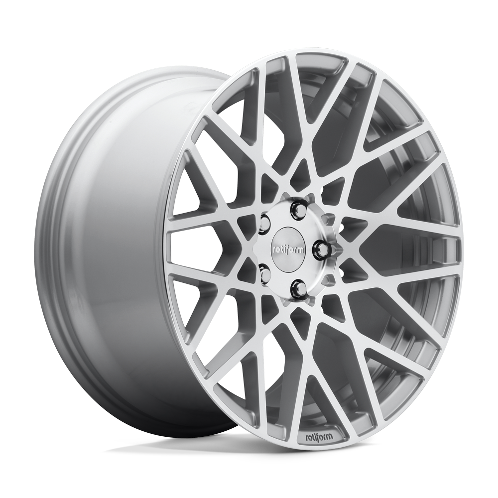 Rotiform BLQ, 18 x 8.5 inch, 5x112 PCD, ET35 Silver Machined, Single Wheel