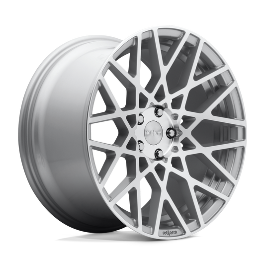 Rotiform BLQ, 18 x 8.5 inch, 5x112 PCD, ET35 Silver Machined, Single Wheel