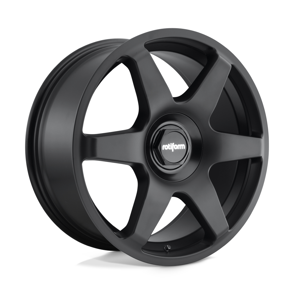 Rotiform SIX, 19 x 8.5 inch, 5x120~5x114.3 PCD, ET35 Matte Black, Single Wheel