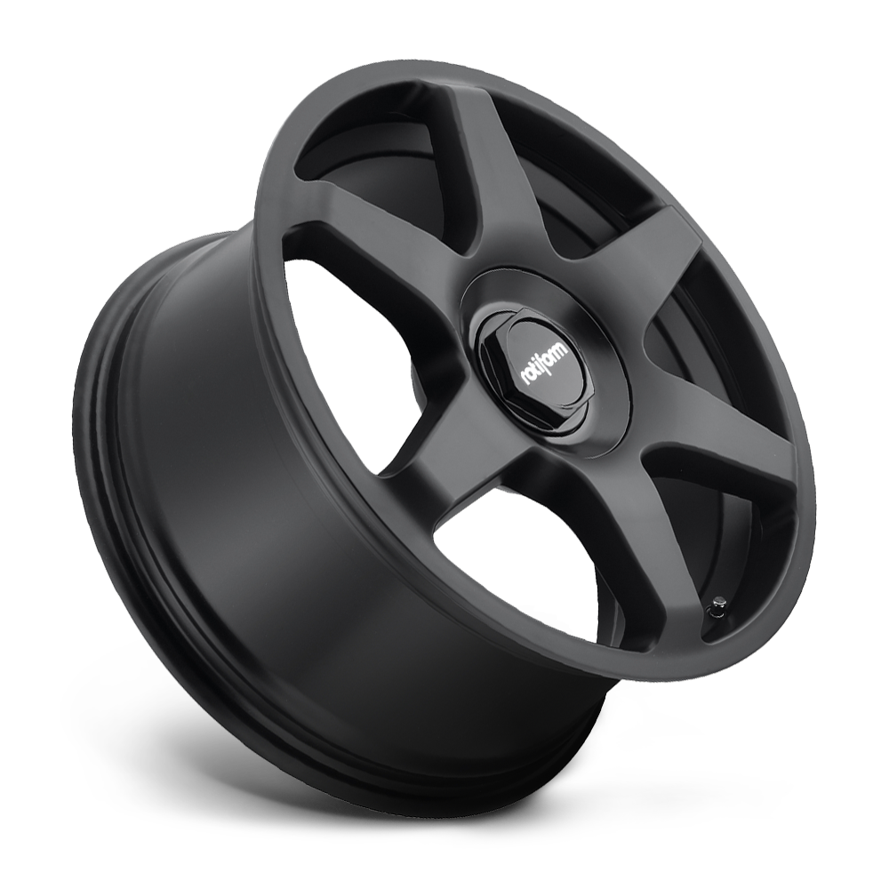 Rotiform SIX, 18 x 9.5, 5x100~5x112 PCD, ET35 Matte Black, Single Wheel