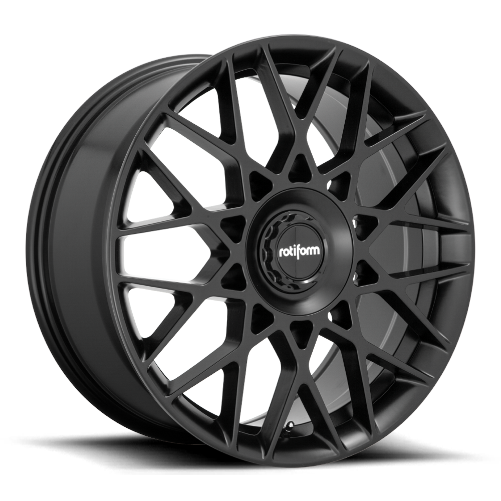 Rotiform BLQ-C, 19 x 8.5 inch, 5x112~5x120 PCD, ET35 in Matte Black, Single Wheel