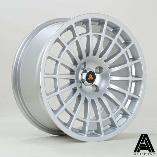 500Plus 17x8 4x98 ET30 Silver