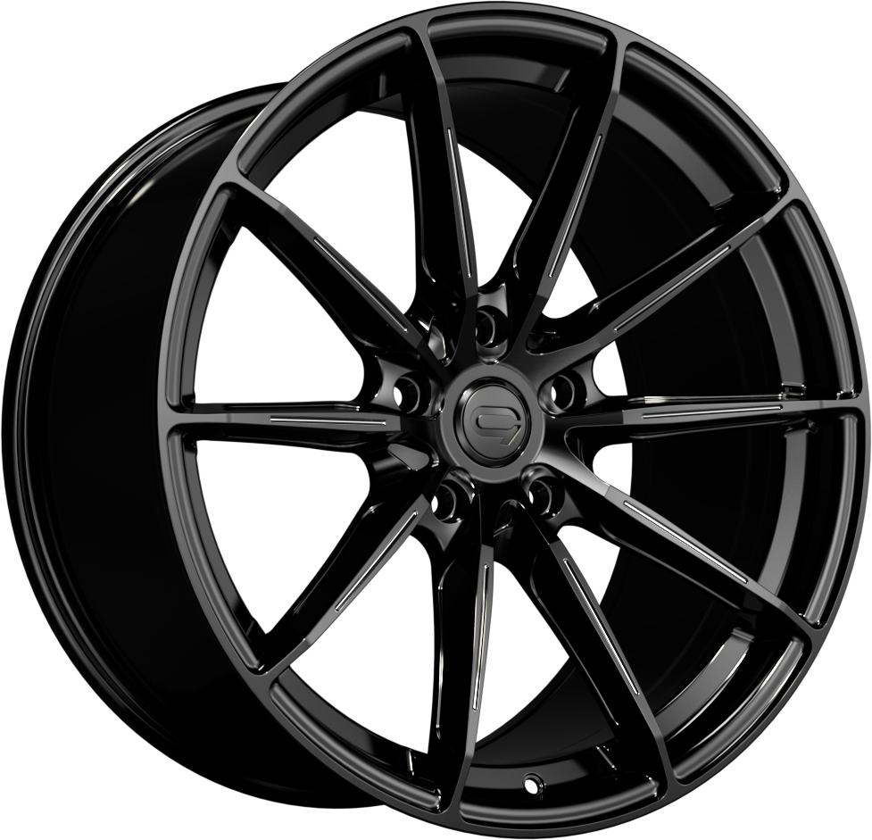 19x9.5 5-112 ET35 C9 CORTEZ BLACK ACCENT G SER1529 C66