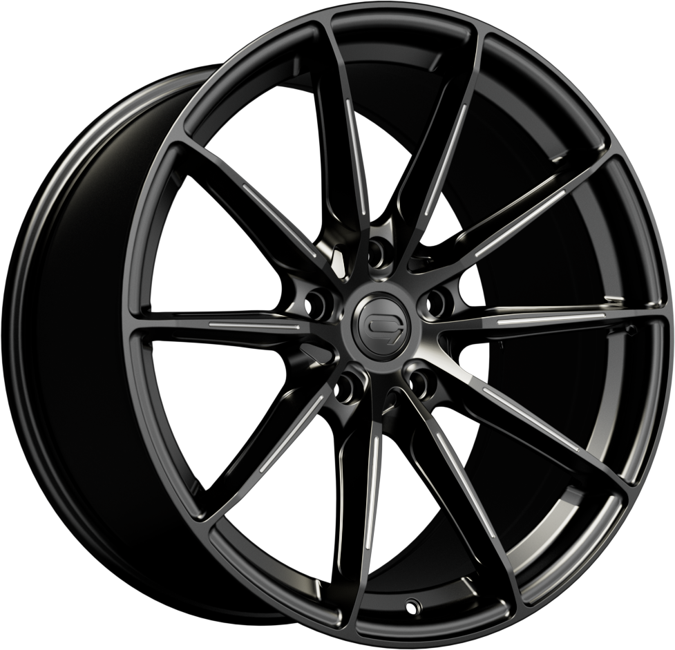 20x8.5 5-112 ET45 C9 CORTEZ M/BLACK ACCENT 1529 C66