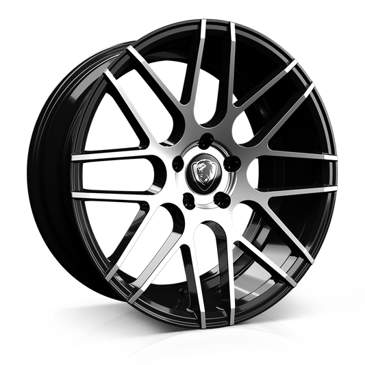 19x8.5 5-120 ET38 CADES ARTEMIS BLACK POLISH C72