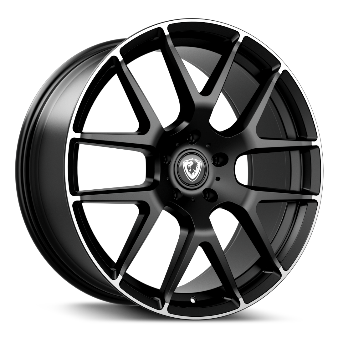 22x9.5 5-120 ET20 CADES COMANA M/BLACK LIP POLISH C74