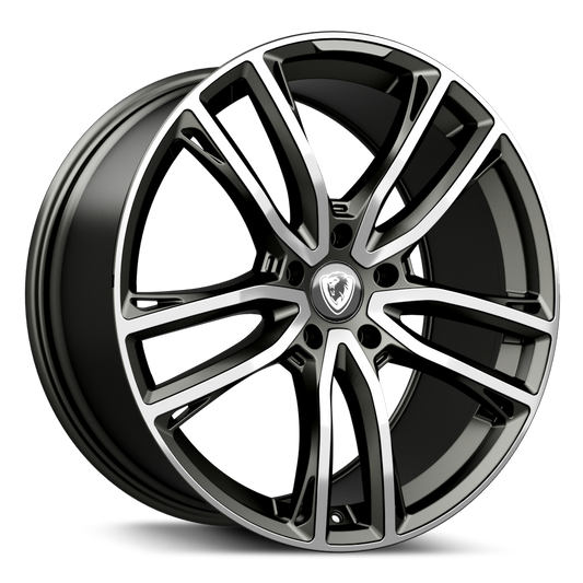 22x10.0 5-112 ET46 CADES HELIOUS M/GUNMETAL POLISH C66