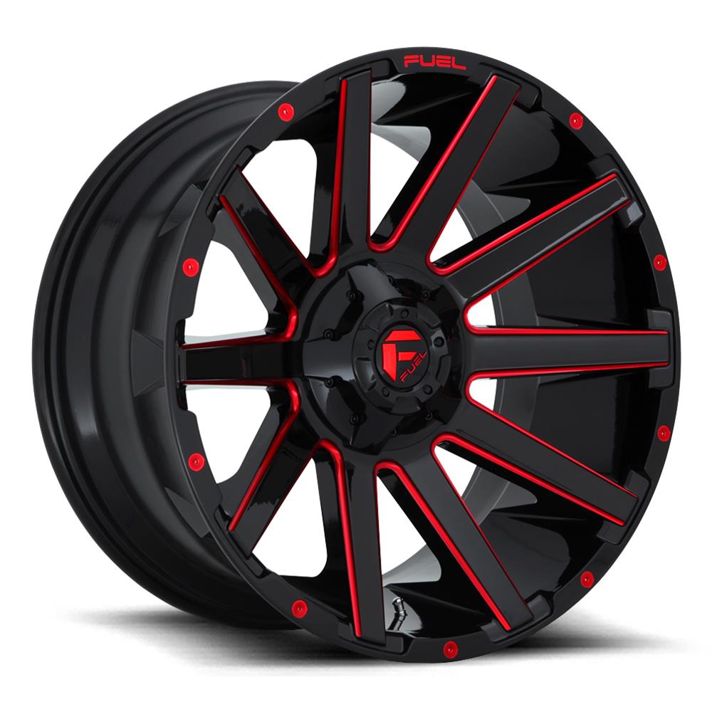 CONTRA 22X10 6X135/5.5 ET-19 BLK&RD