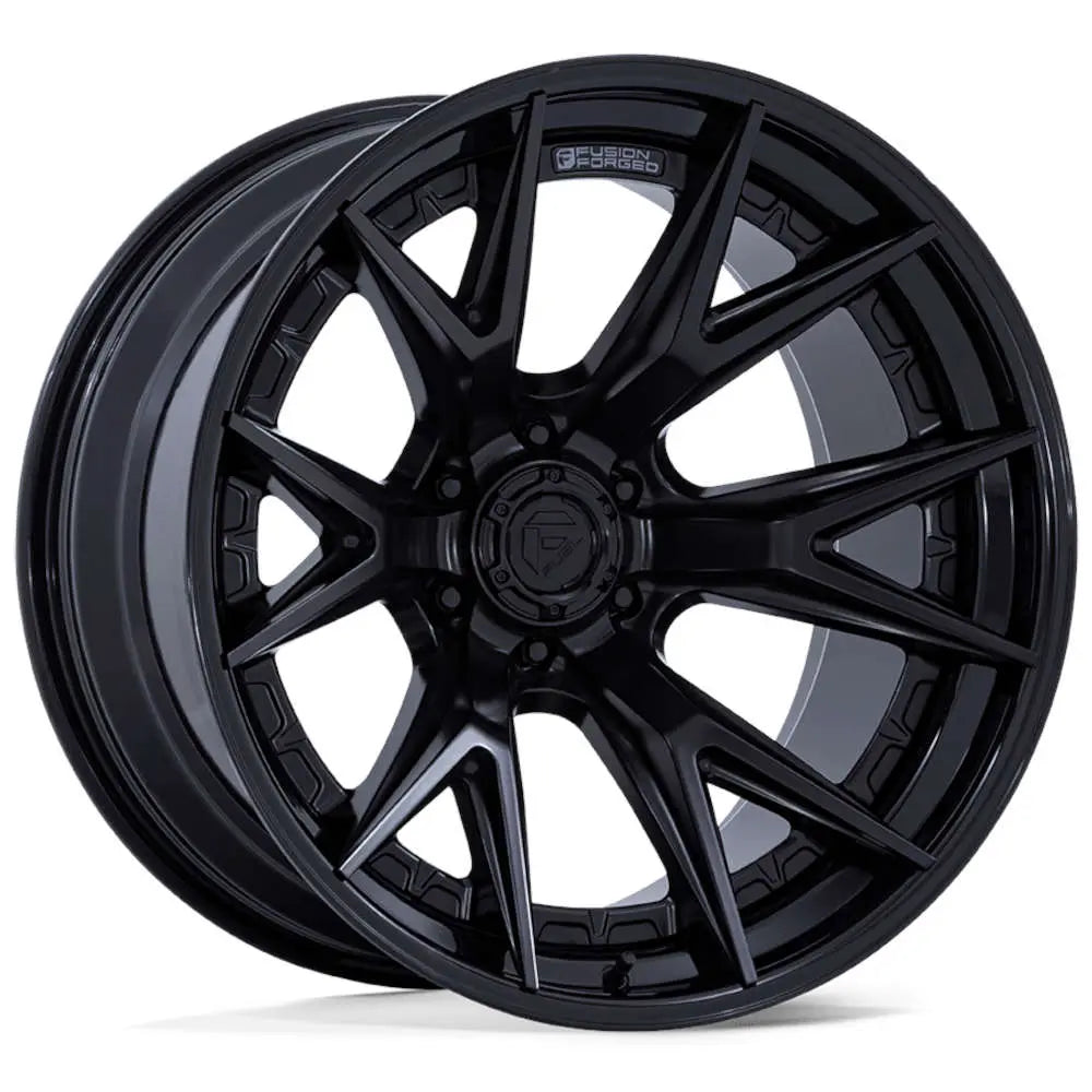 CATALYST 20X10 6X5.5 ET-18 M-BLK W/ G-BLK LIP