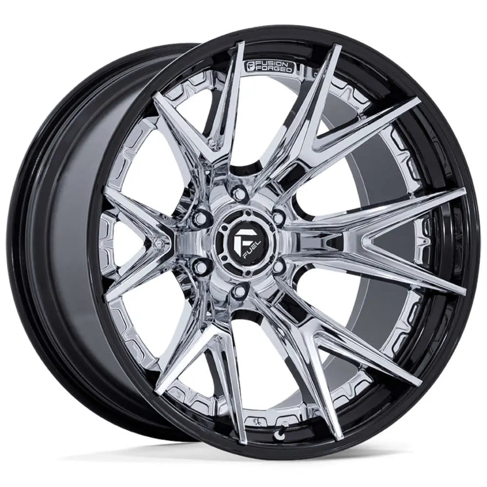 FUEL CATALYST 20X10 6X5.5 ET-18 CHR W/ G-BLACK LIP