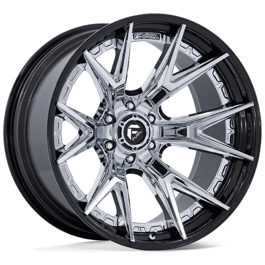 CATALYST 20X10 6X5.5 ET-18 CHR W/ G-BLACK LIP