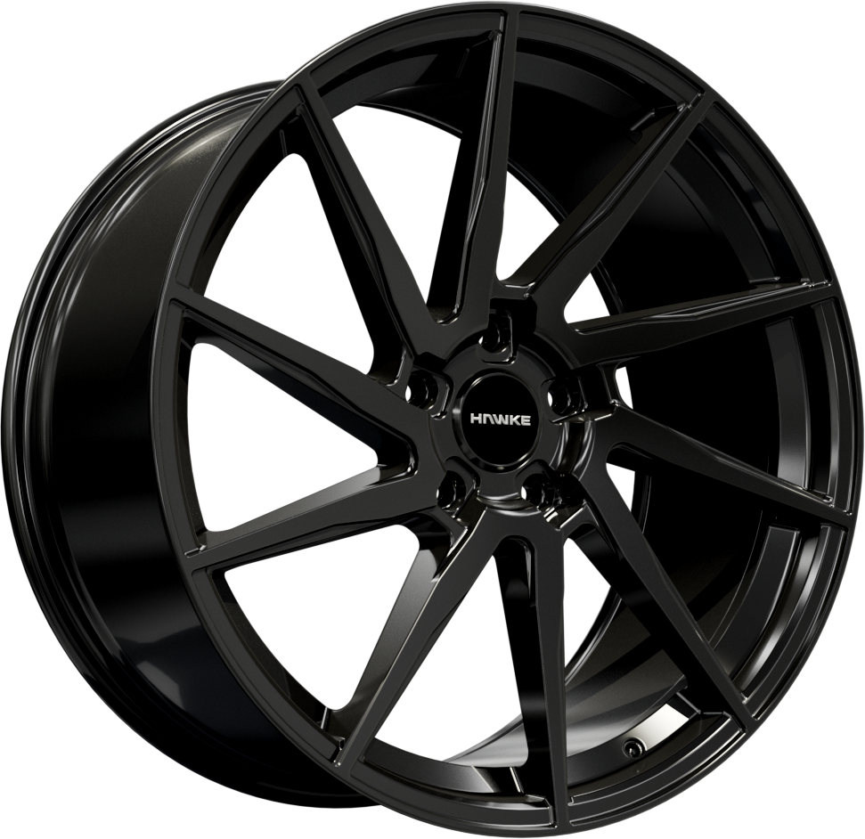 23x10.0 5-120 ET40 HAWKE ARION JET BLACK C72