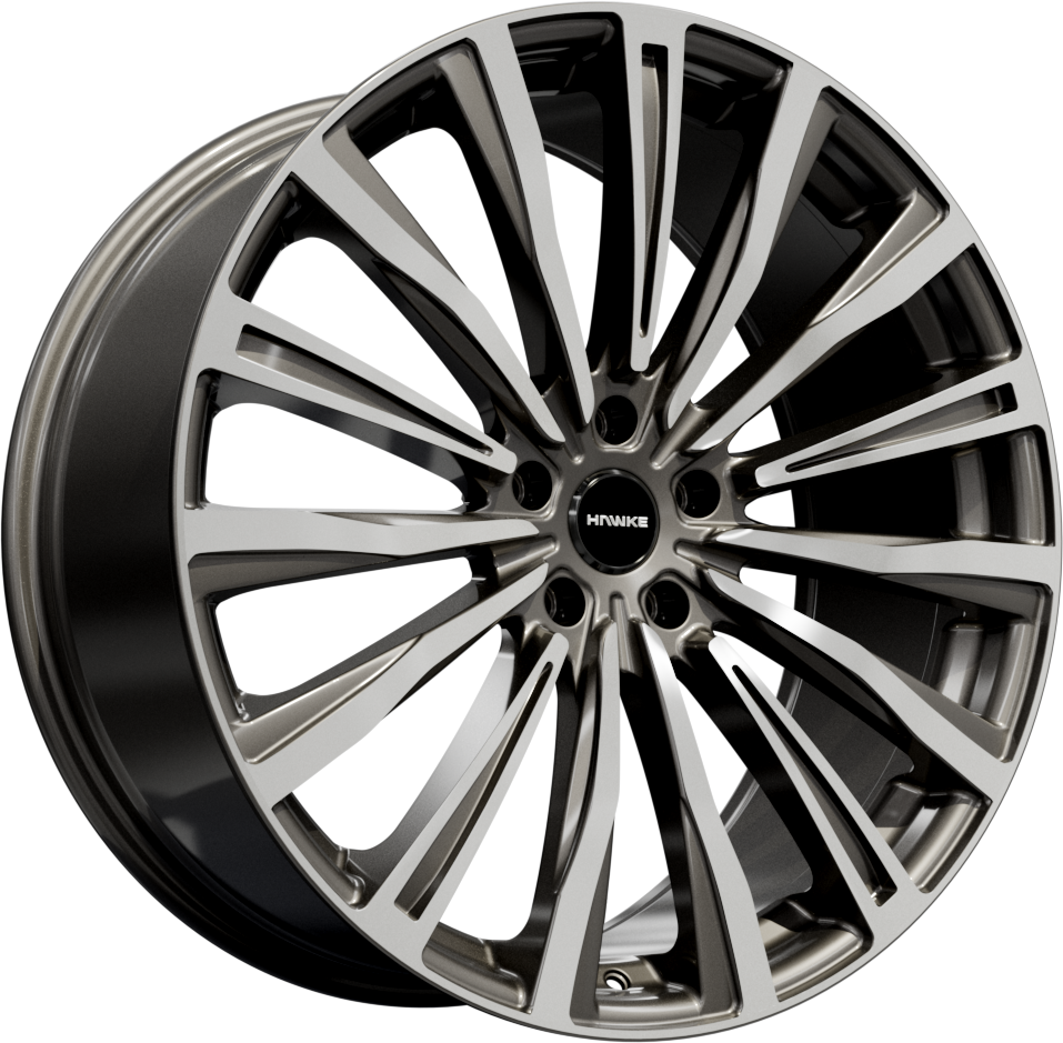 20x8.5 5-120 ET42 HAWKE CHAYTON GUNMETAL POLISHED C72