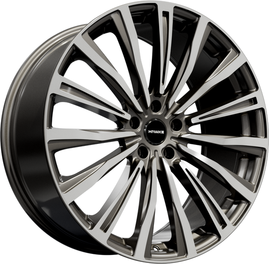 20x8.5 5-120 ET42 HAWKE CHAYTON GUNMETAL POLISHED C72