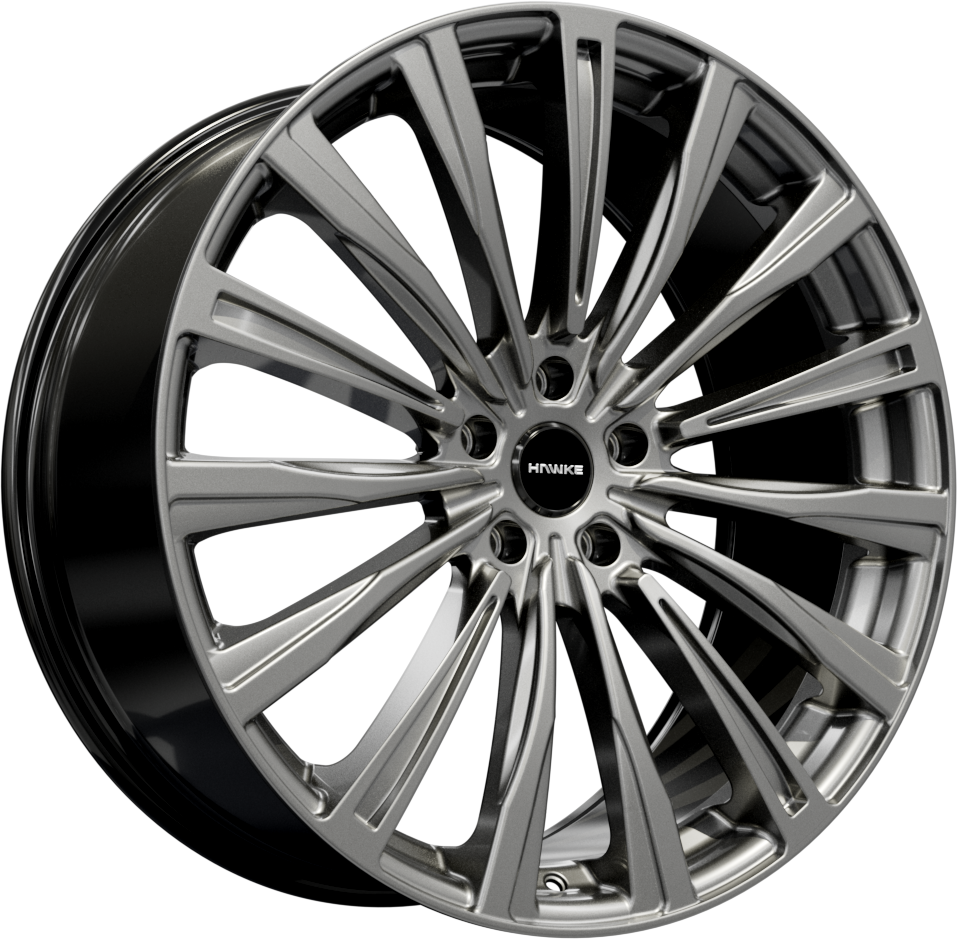 20x8.5 5-120 ET40 HAWKE CHAYTON HYPER SILVER C72