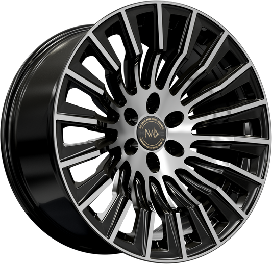 20x9.5 6-114 ET16 HAWKE DENALI XXC BLACK FULL POLISH C66