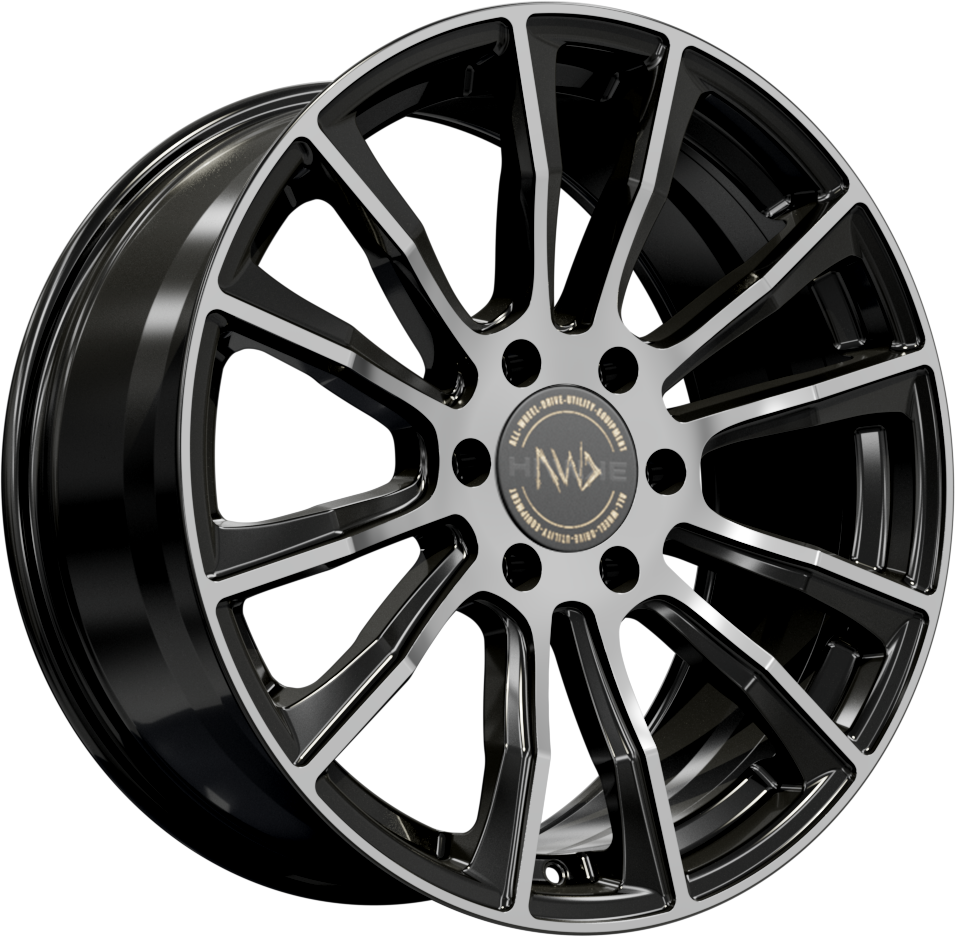 20x9.0 6-114 ET40 HAWKE DENALI BLACK POLISHED C66