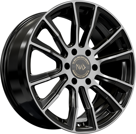 20x9.0 6-114 ET40 HAWKE DENALI BLACK POLISHED C66