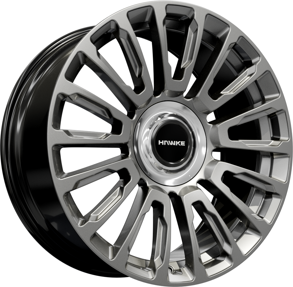 22x9.5 5-120 ET18 HAWKE DRESDEN ROLLS ROYCE HP SILVER C72