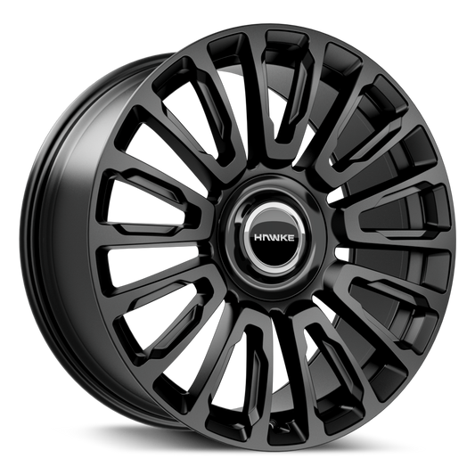 22x9.5 5-120 ET38 HAWKE DRESDEN M/BLACK RANGE ROVER C72