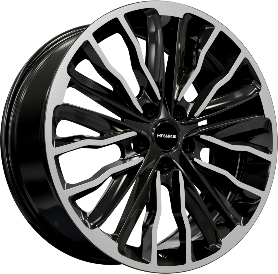 20x8.5 5-120 ET42 HAWKE HARRIER BLACK POLISH C72