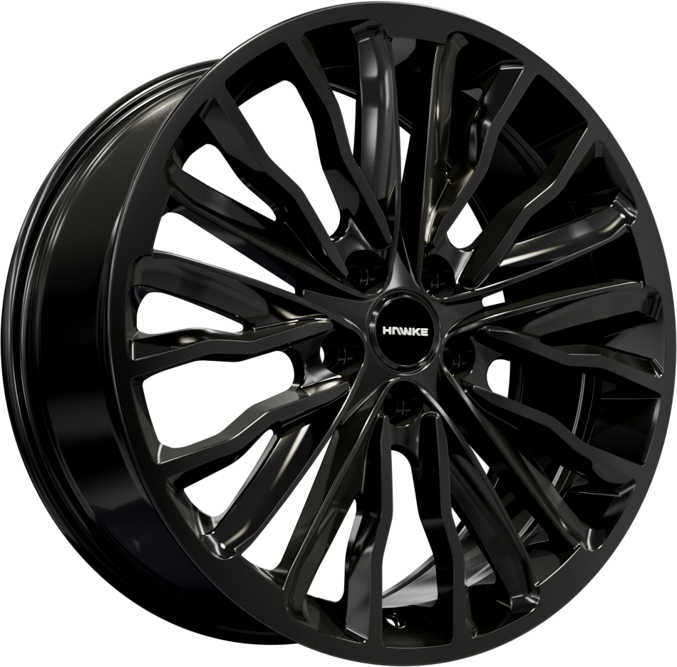 22x9.5 5-112 ET30 HAWKE HARRIER BLACK C73