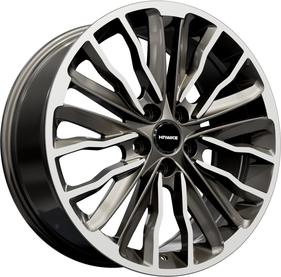 22x9.5 5-120 ET40 HAWKE HARRIER GUNMETAL POLISH C72