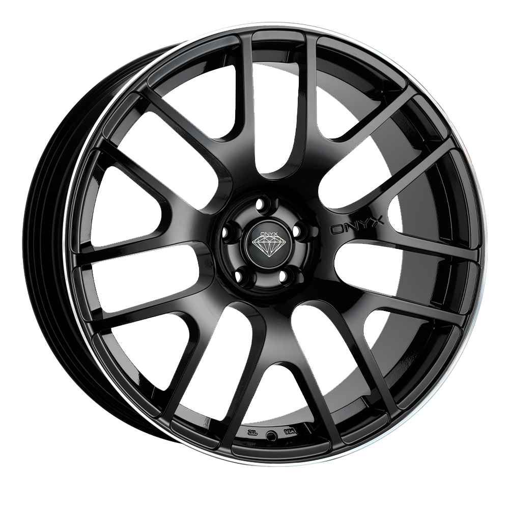 22x9.5 5-130 ET30 ONYX AMETHYST BLACK LIP POLISH C71