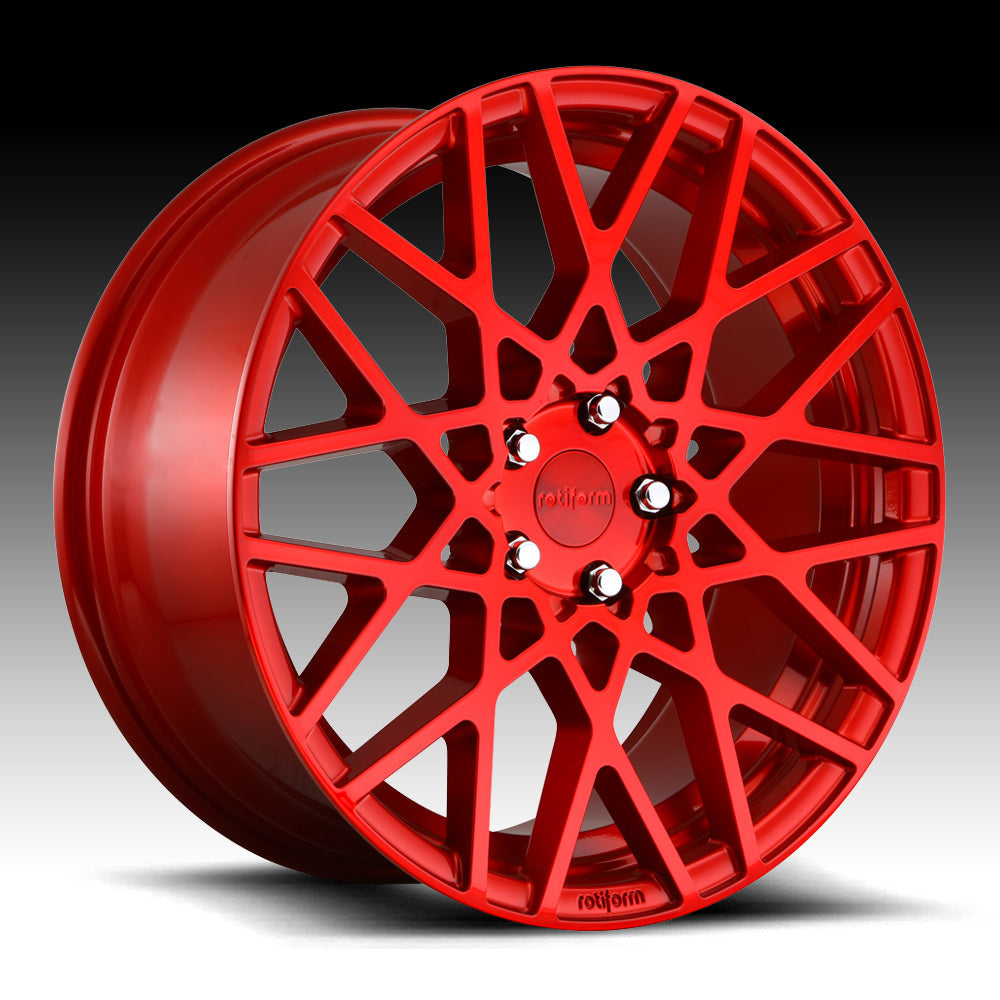 Rotiform Blq 18X8.5 5X112 ET45 Candy Red, Single Wheel