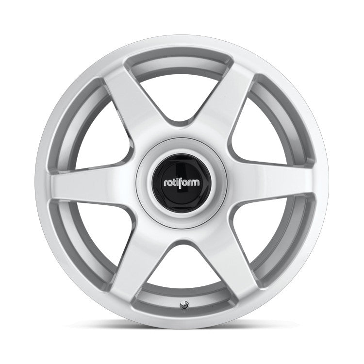 Rotiform Six-Car 18X8.5 5X100/112 ET45 Silver, Single Wheel