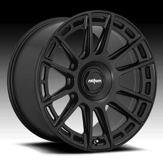 Rotiform Ozr 19X8.5 5X100/112 ET45 Matte Black, Single Wheel