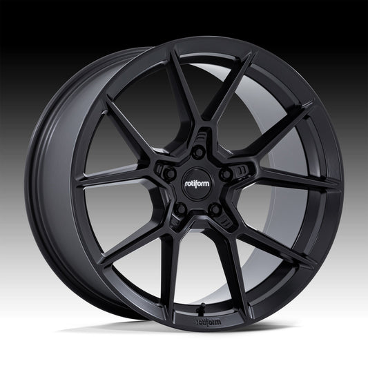 Rotiform Kpr 19X8.5 5X112 ET45 Satin Black, Single Wheel