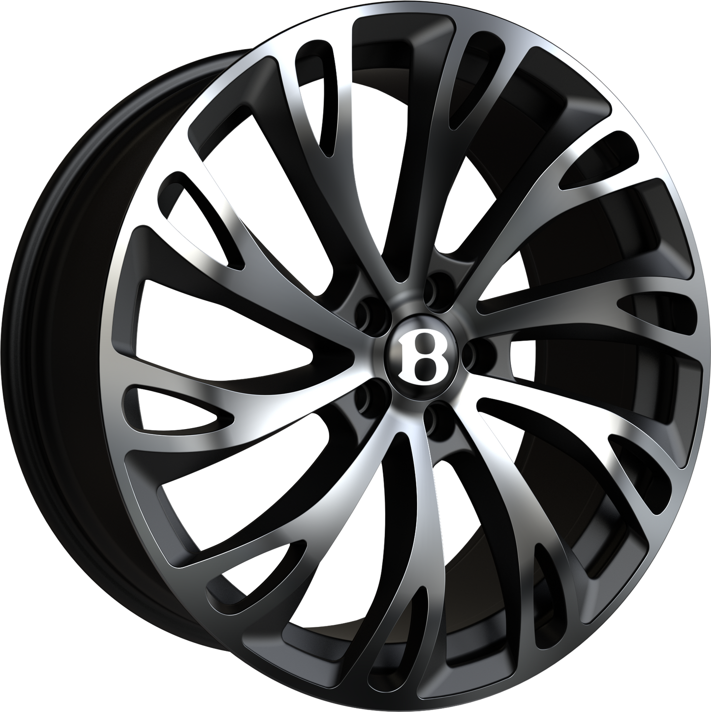 22x9.5 5-130 ET55 SSR IV GLOSS BLACK POLISH 18 GT FRONT C71