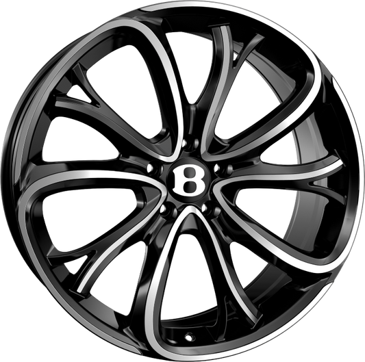 21x9.5 5-112 ET35 SSR III BLACK POLISHED C57 R13