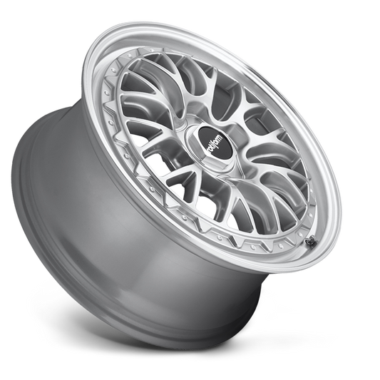 Rotiform LSR, 19 x 8.5 inch, 5x112 PCD, ET35 Silver / Machined Lip, Single Wheel