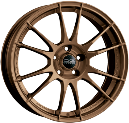 ULTRALEGGERA 7x18 ET 42 4x100 OZ RACING MATT BRONZE Single Wheel