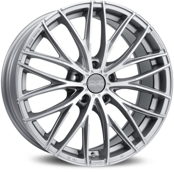 ITALIA 150 8x19 ET 45 5x108 OZ RACING MATT RACE SILVER DIAMOND CUT Single Wheel