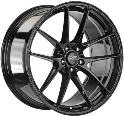 LEGGERA HLT 9,5x19 ET 45 5x120 OZ RACING GLOSS BLACK Single Wheel