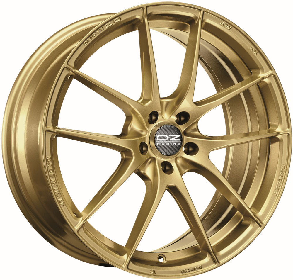 LEGGERA HLT 8x18 ET 35 5x100 OZ RACING RACE GOLD Single Wheel