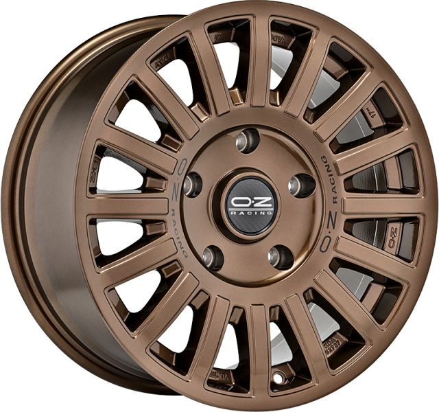 RALLY RAID 8x17 ET 25 6x139,7 OZ RACING GLOSS BRONZE BLACK LETTERING Single Wheel