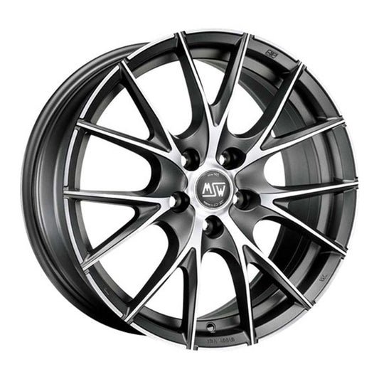 MSW 25 8x18 ET 29 5x120 MSW MATT TITANIUM FULL POLISHED Single Wheel