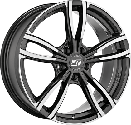 MSW 73 8x18 ET 29 5x120 MSW GLOSS DARK GREY FULL POLISHED Single Wheel