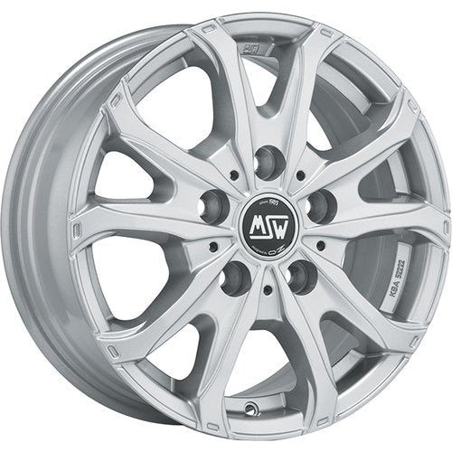 MSW 48 VAN 6H 6,5x16 ET 62 6x130 MSW FULL SILVER Single Wheel