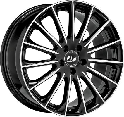 MSW 30 7,5x17 ET 27 5x112 MSW GLOSS BLACK FULL POLISHED Single Wheel