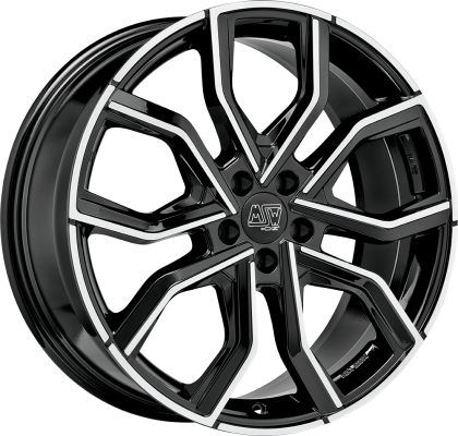 MSW 41 7,5x19 ET 42 5x112 MSW GLOSS BLACK FULL POLISHED Single Wheel