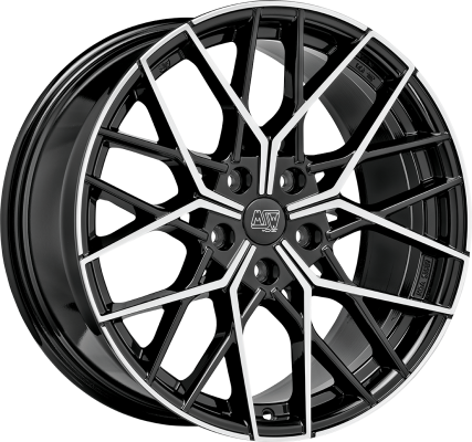 MSW 74 9,5x20 ET 48 5x120 MSW GLOSS BLACK FULL POLISHED Single Wheel