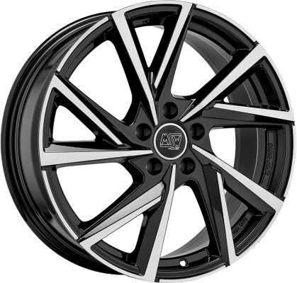 MSW 80-4 6,5x16 ET 20 4x108 MSW GLOSS BLACK FULL POLISHED Single Wheel