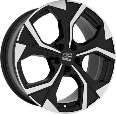 MSW 43 8x20 ET 43 5x112 GLOSS BLACK FULL POLISHED Single Wheel