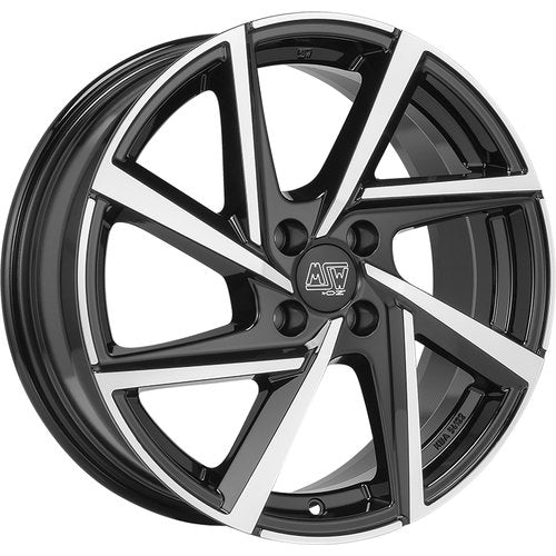 MSW 80-5 7,5x18 ET 44 5x112 MSW GLOSS BLACK FULL POLISHED Single Wheel