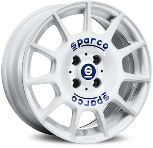 SPARCO TERRA 7,5x17 ET 45 5x114,3 SPARCO WHITE BLUE LETTERING Single Wheel